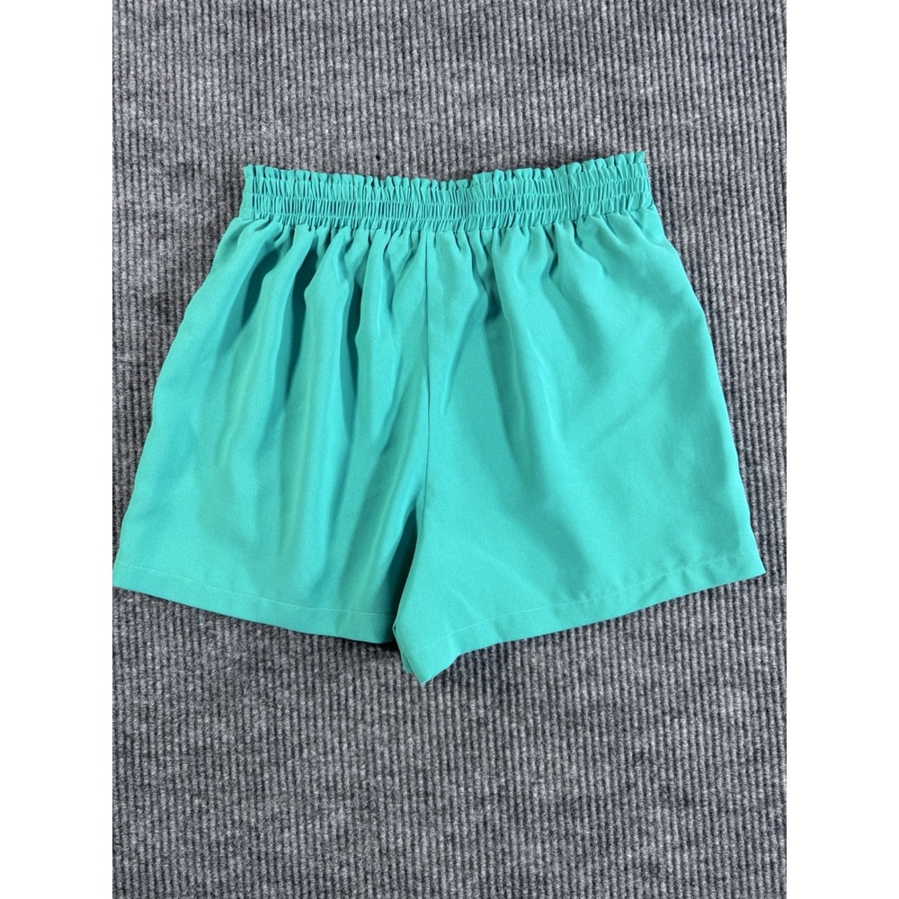 HUDSON‎ GRAY Chino Shorts Green High Rise Pleated Elastic Waist Pull On S Women - Picture 3 of 4